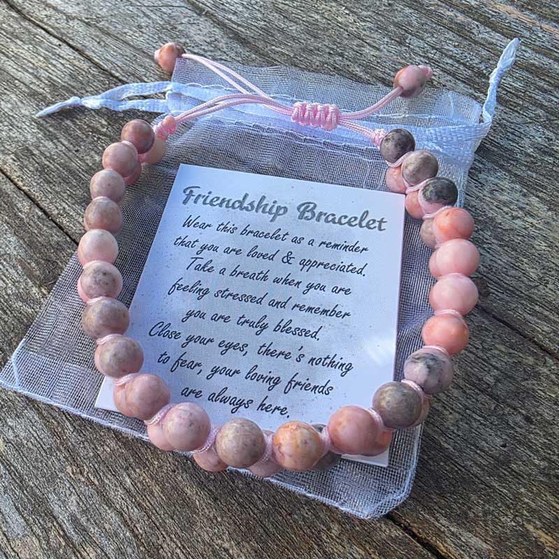 Friendship Bracelet - Pink Zebra