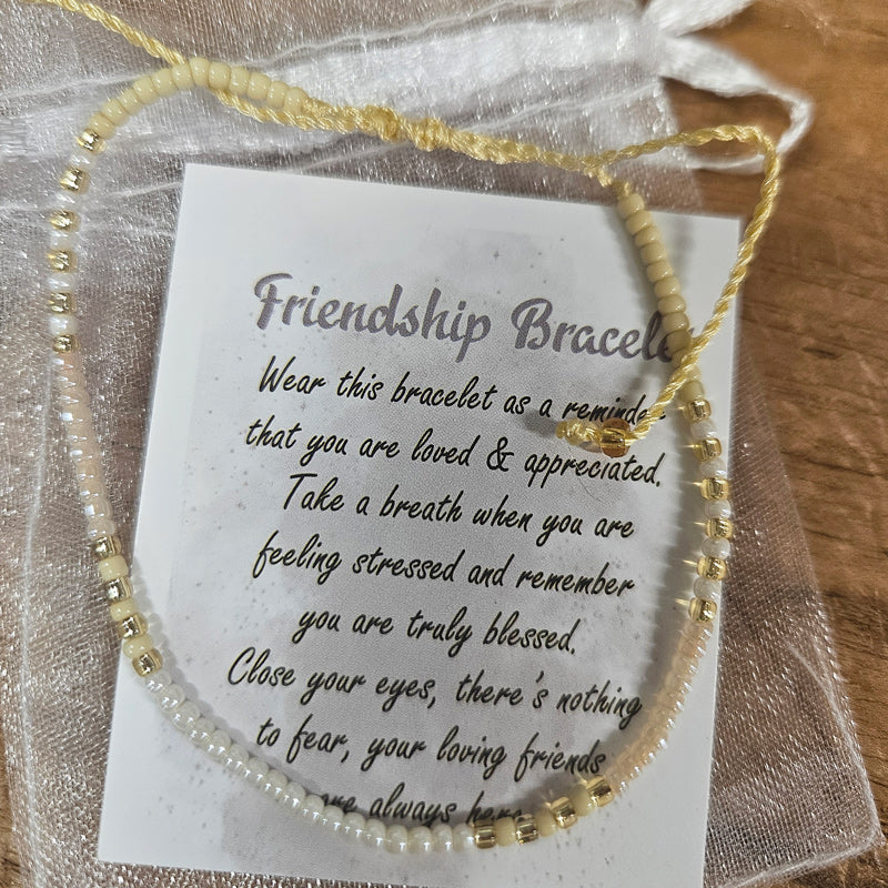 Friendship Bracelet - White