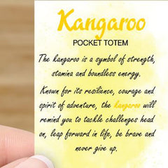 Kangaroo Pocket Totem - Courage, Energy & Resillience
