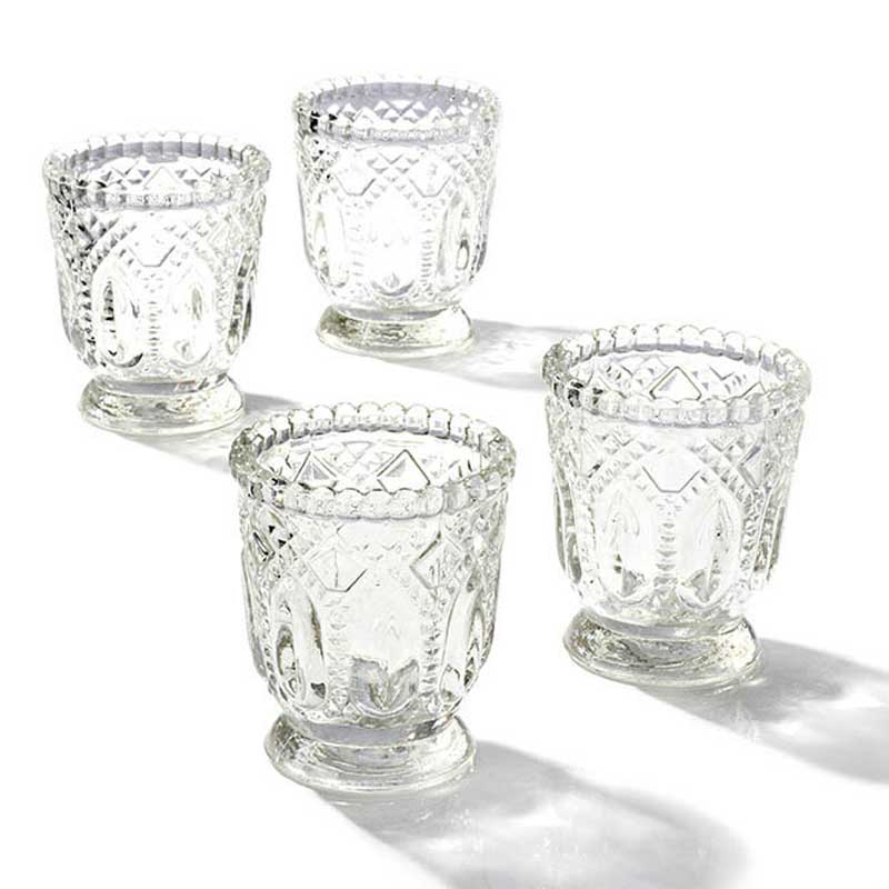 Glass Vintage Candle Holder Heirloom