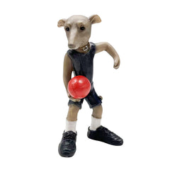 AFL Playing Greyhound Dog Figurine