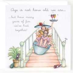 Age Is Not How Old We Are Greeting Card -  Berni Parker Designs