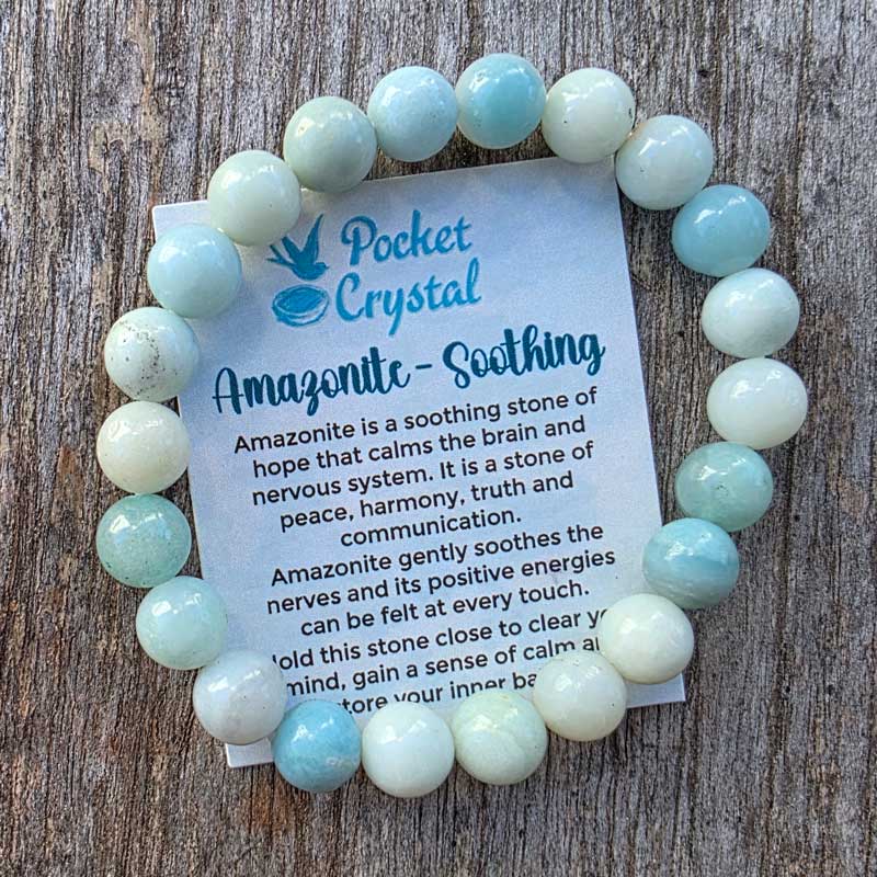 Amazonite Crystal Stretch Bracelet