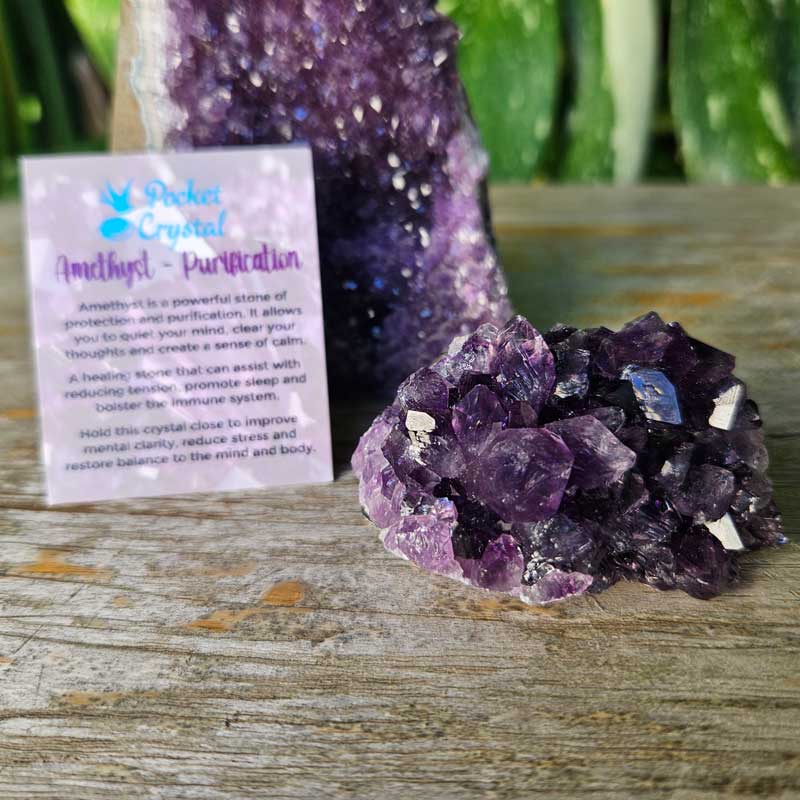 Amethyst Pocket Crystal Cluster - Purification (Medium)