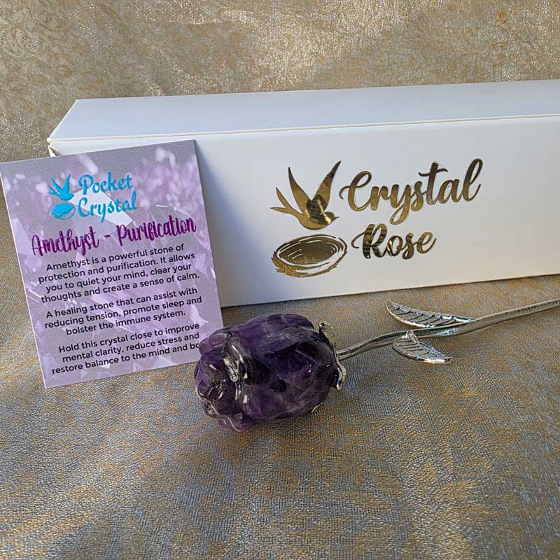 Amethyst Crystal Rose - Purification