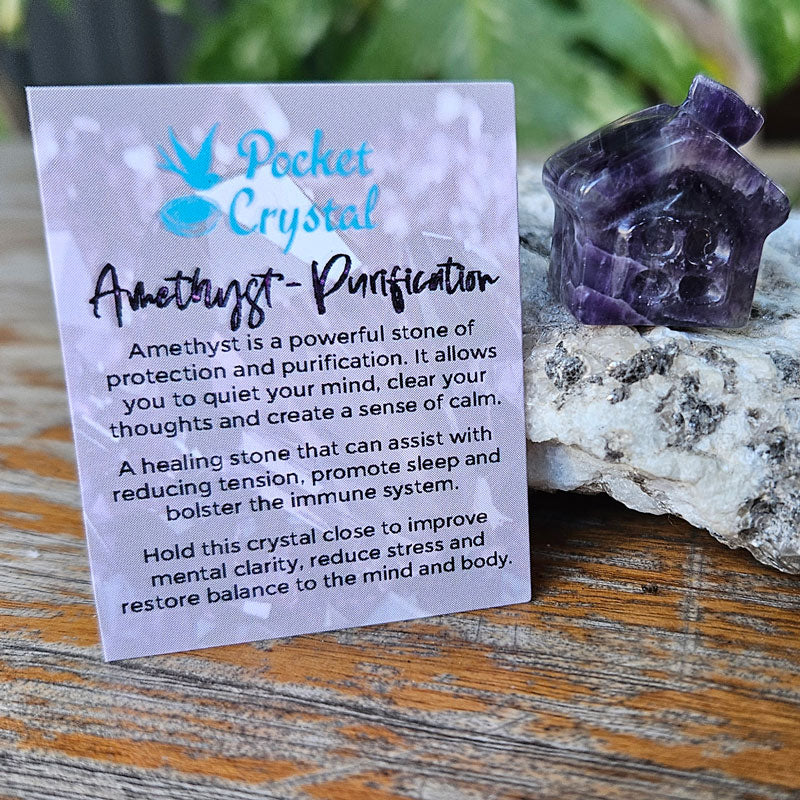 Amethyst Pocket Crystal House - Purification