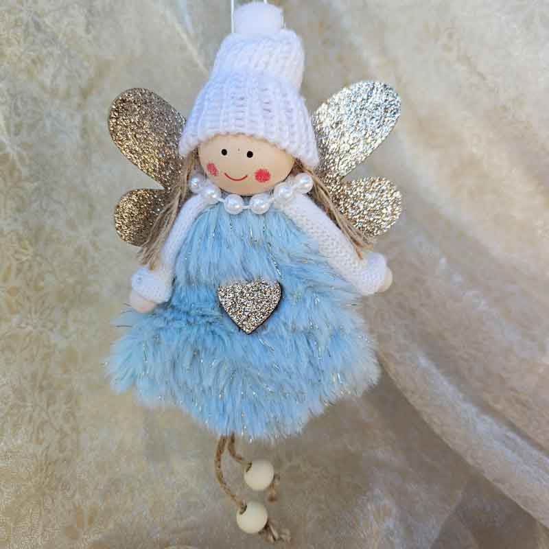 Hanging Christmas Angel - Sage Heart