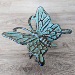 Sitting Butterfly Figurine Antique Finish
