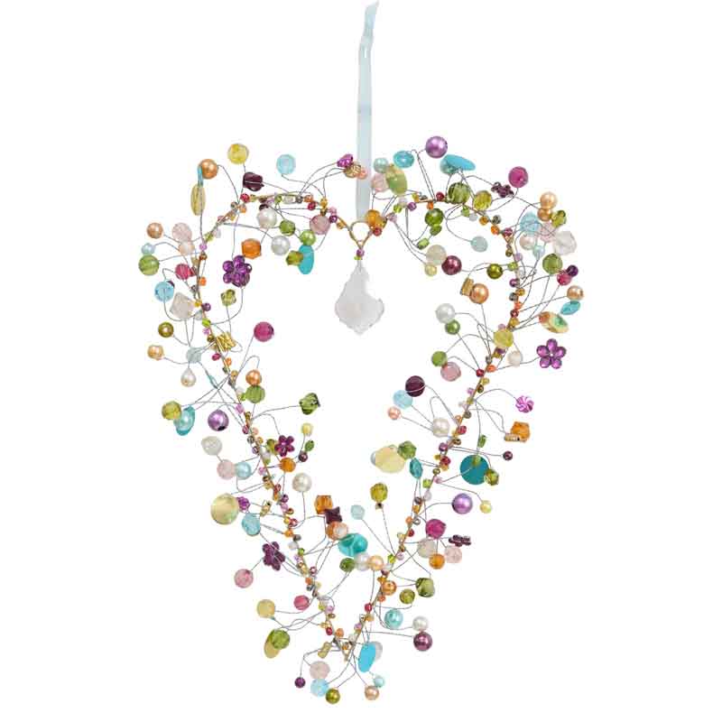 Artisan Collection Handbeaded Heart  Large -  Mystique Multicolour