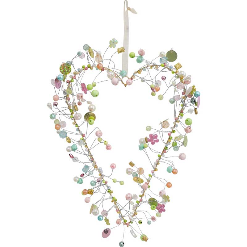 Artisan Collection Handbeaded Heart  Large -  Blossom