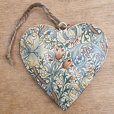 Autumn Metal Heart Ornament (a)