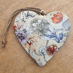 Autumn Metal Heart Ornament (d)