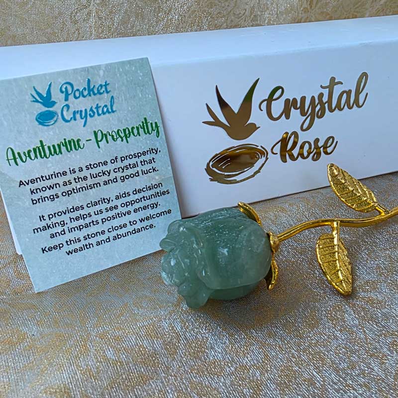 Aventurine Crystal Rose - Prosperity