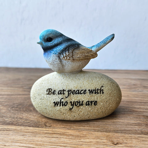 Be At Peace Blue Wren Figurine