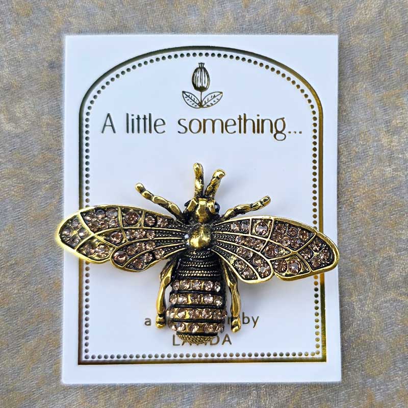 Bee Gift Card Fridge Magnet - Gold Sparkle