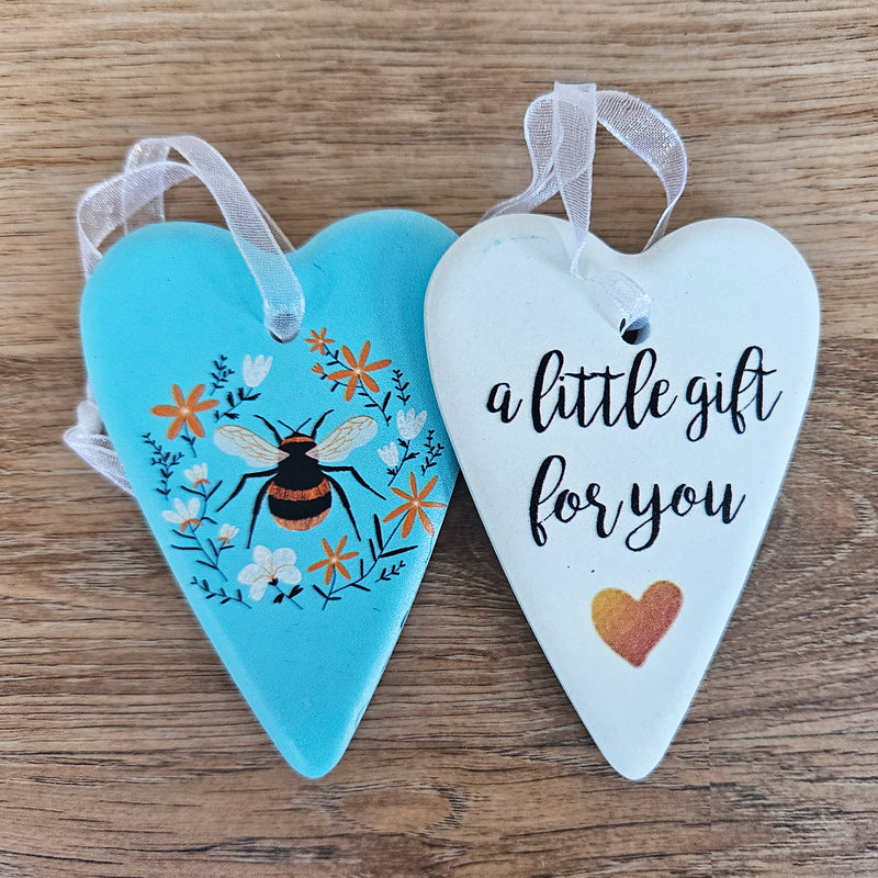 Bee Gift Hanging Heart Ornament