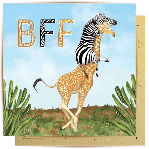 BFF Animals Greeting Card