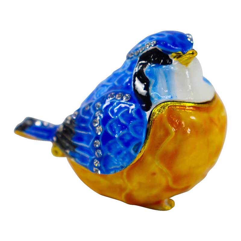 Mini Blue Bird Trinket Box