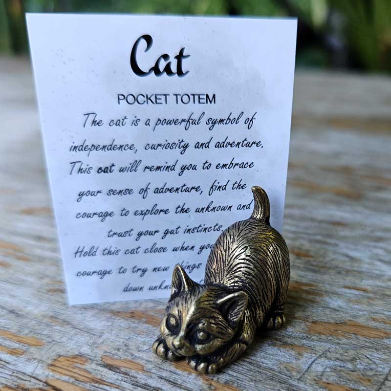 Cat Pocket Totem - Curiosity & Adventure