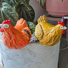 Chicken Pot Sitter - Extra Large Orange, Yellow or Brown