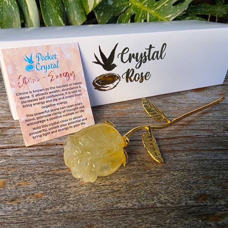 Citrine Crystal Rose - Energy