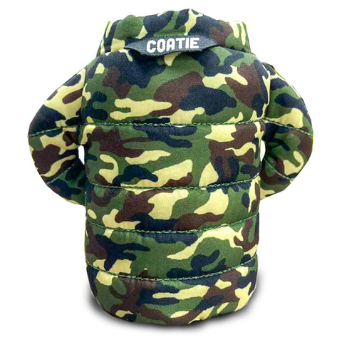 Coatie Puffer Jacket Stubby Holder Fun Gift - Camouflage