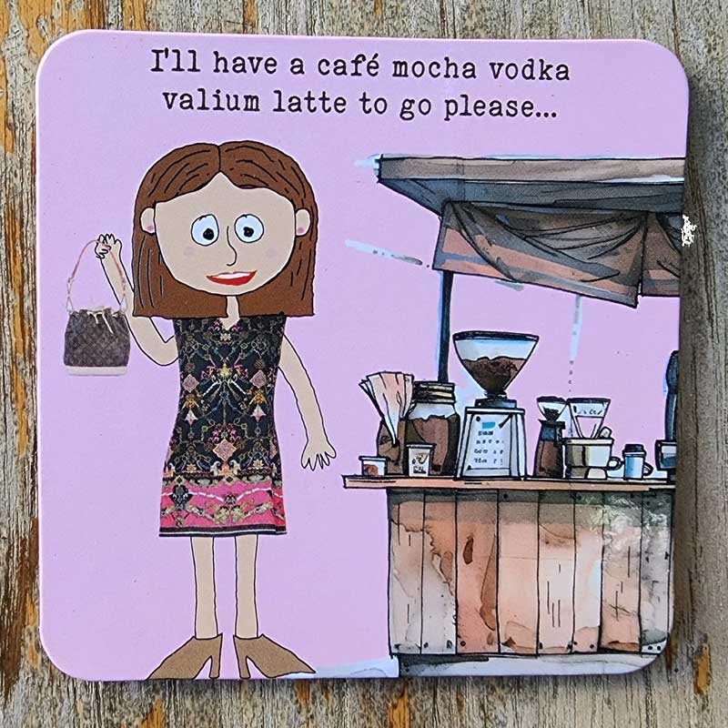 Lucy Loves Life Coaster - Coffee Addict