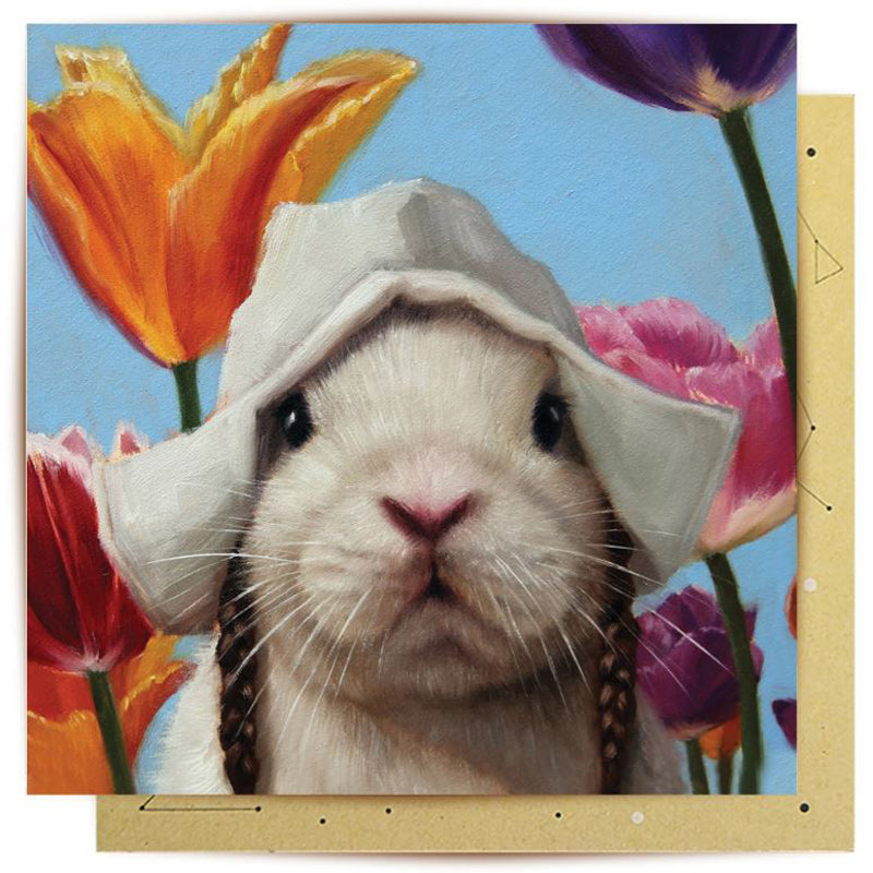 Colourful Bunny Greeting Card
