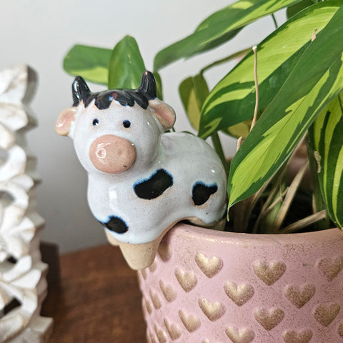 Cow Ceramic Pot Hanger