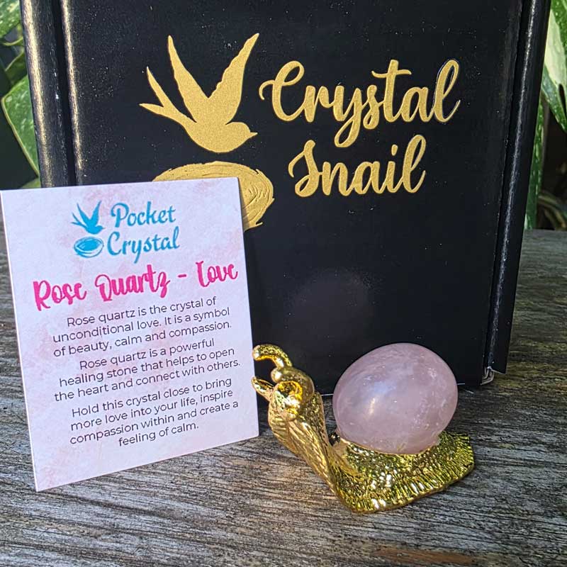 Crystal Snail - Rose Gold Love (Gold)