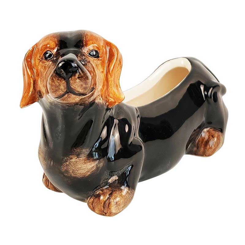 Dachshund Dog Planter
