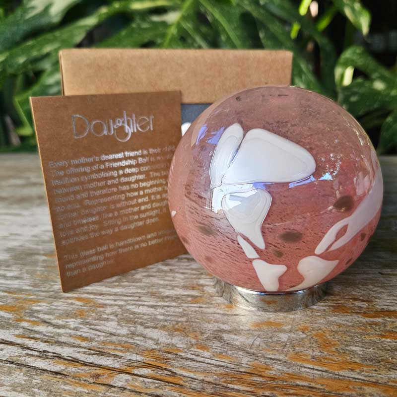 Daughter Friendship Ball Blush Pink and Gold