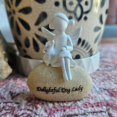 Delightful Dog Lady Figurine