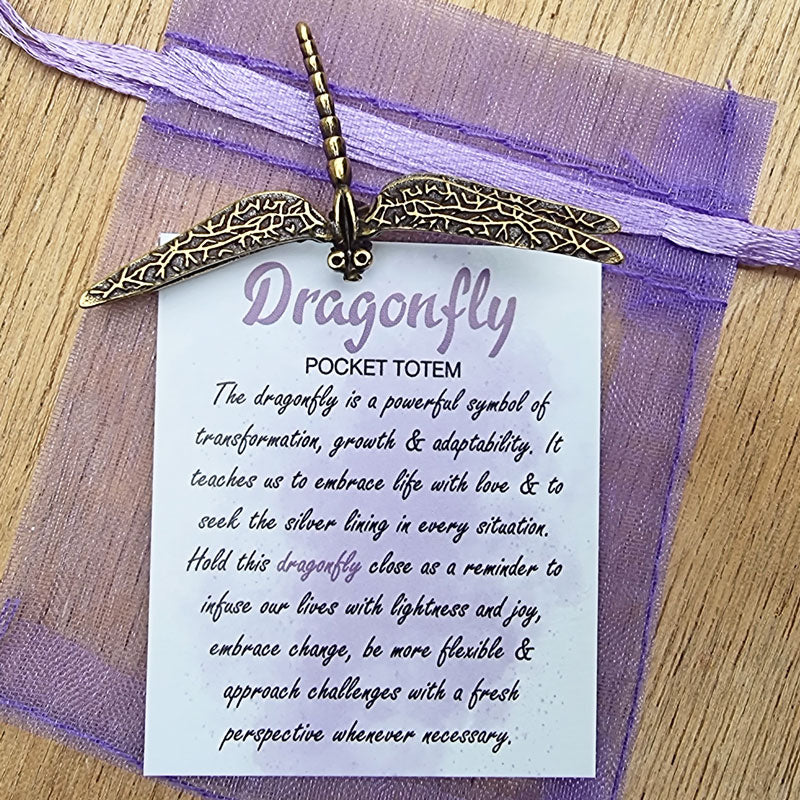 Dragonfly Pocket Totem - Adaptability, Joy & Light