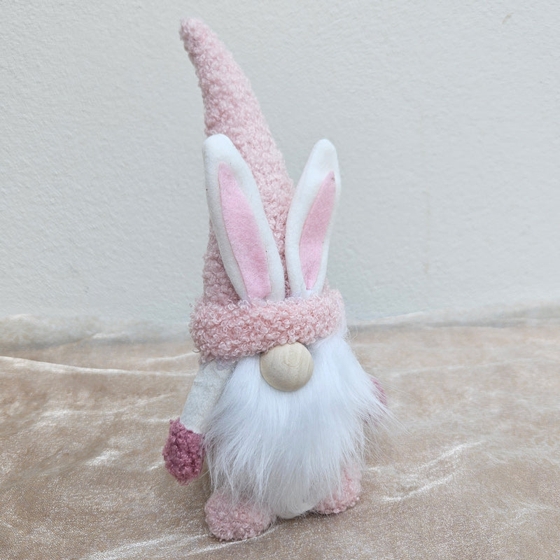 Easter Fluffy Fabric Gnome - Pink
