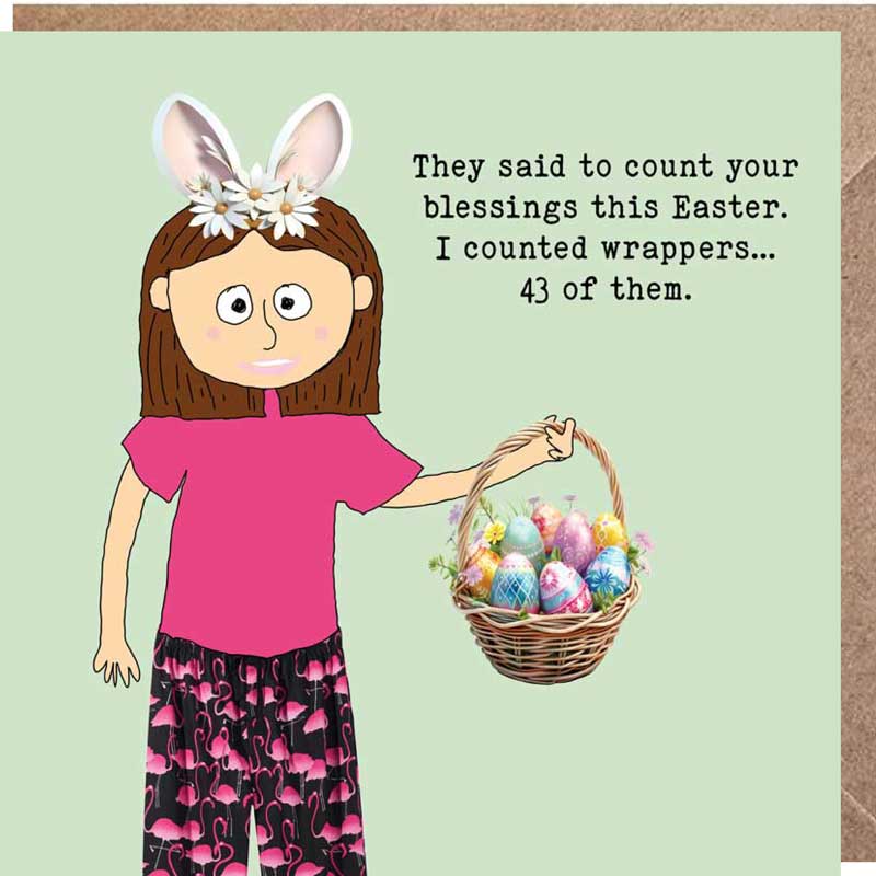 Lucy Loves Life Card - Happy Easter Wrappers