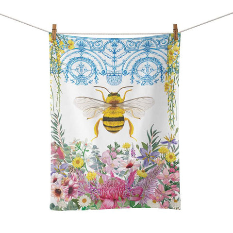 Tea Towel Enchanted Garden Bee Gift Packaged