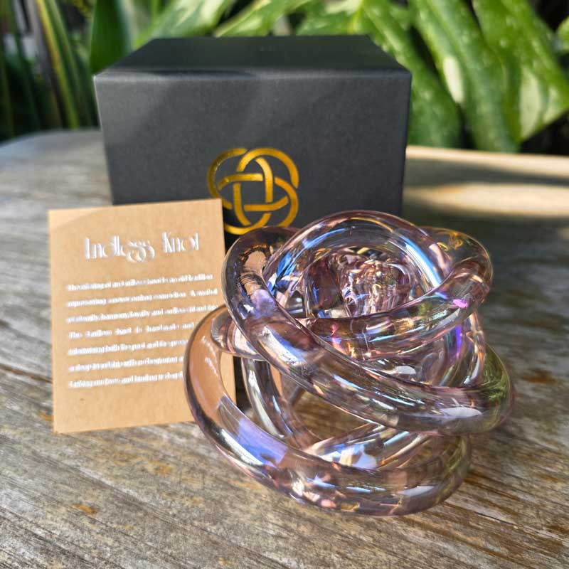 Endless Knot Pink Metallic