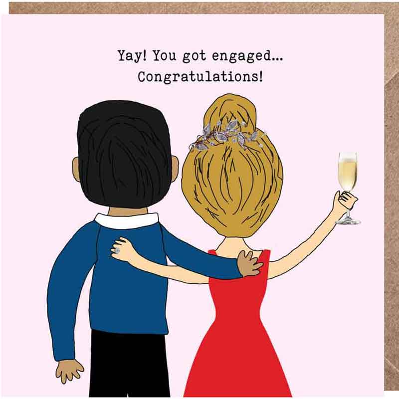 Lucy Loves Life Card - Engagement