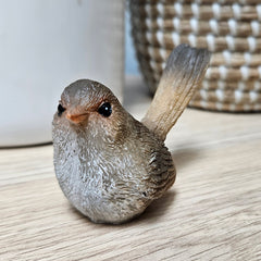 Set of 2 Fairy Wren - Brown & Blue