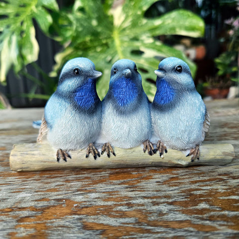 Blue Wren Friends Figurine