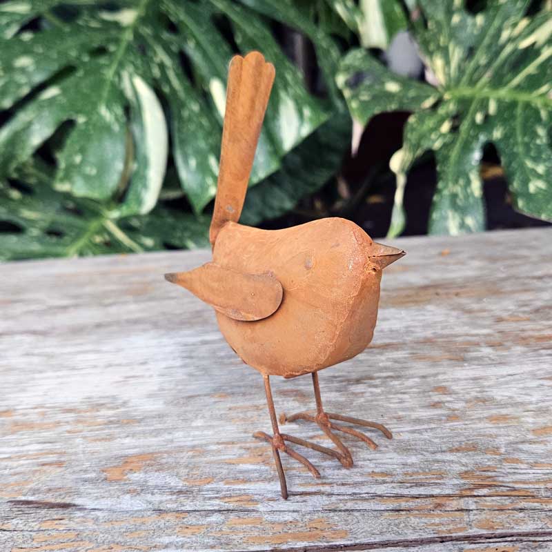 Metal Fairy Wren Garden Ornament - Small