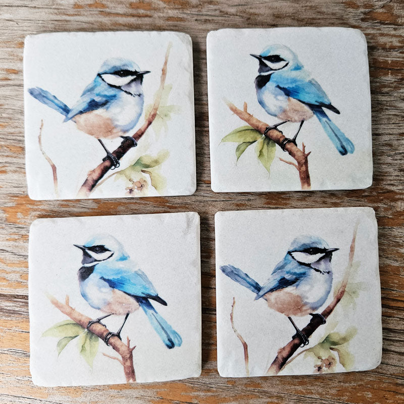 Fairy Wrens Set of 4 Coasters