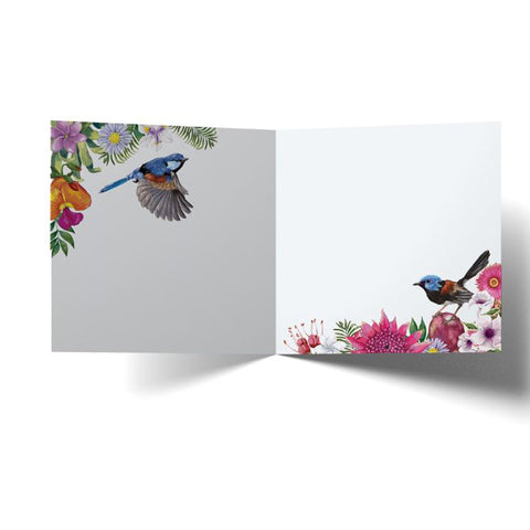 Fairy Wrens Always & Forever Greeting Card