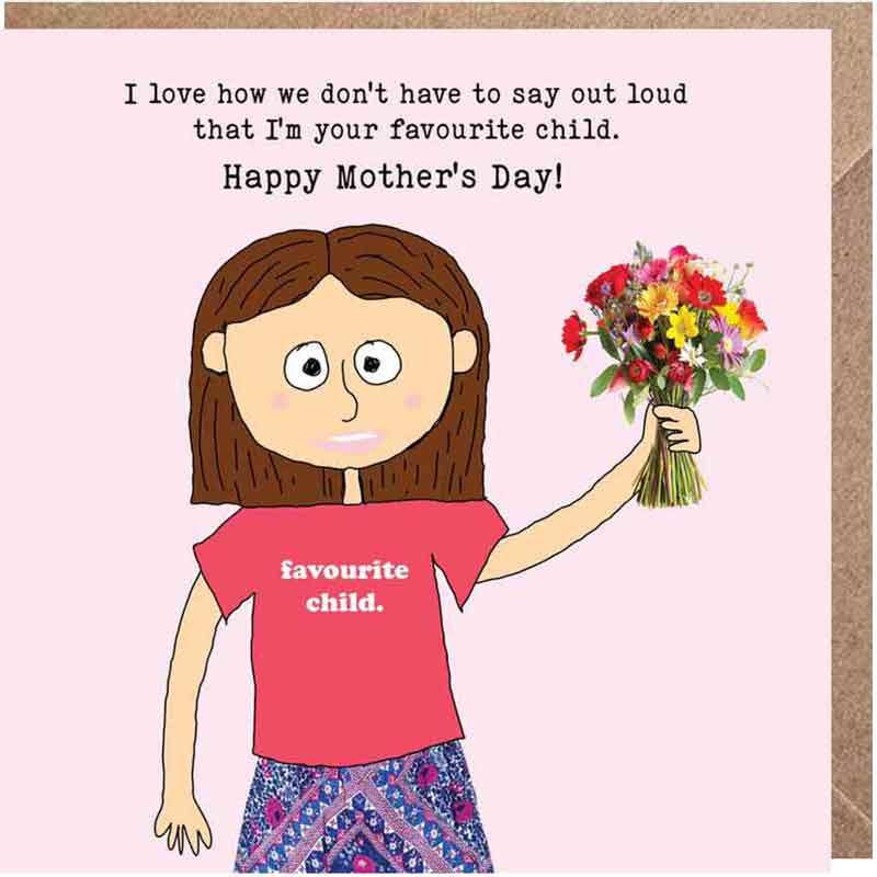 Lucy Loves Life Card - Happy Mother's Day Favourite Child