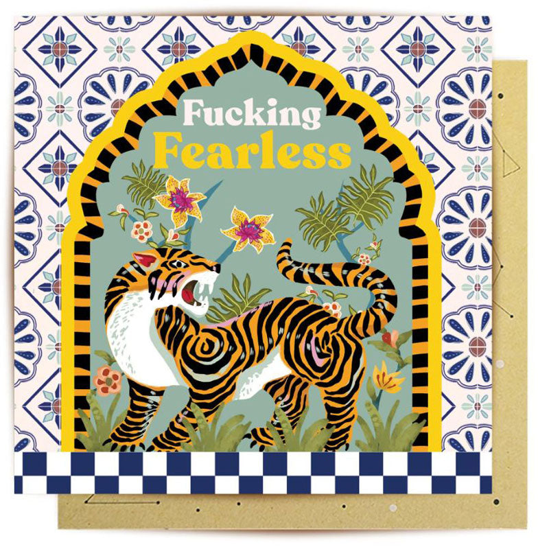 F###I=ing Fearless Greeting Card