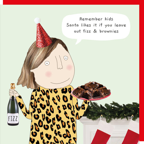 Rosie Made A Thing Christmas Card - Fizz And Brownies