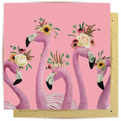 Flamingo Ladies Greeting Card