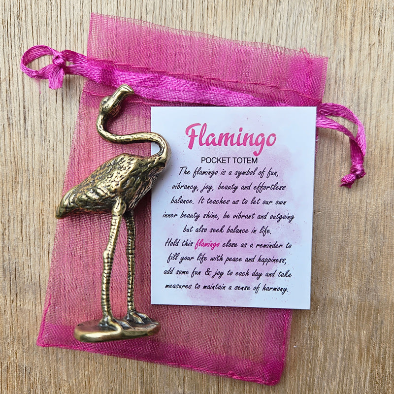 Flamingo Pocket Totem - Beauty & Joy