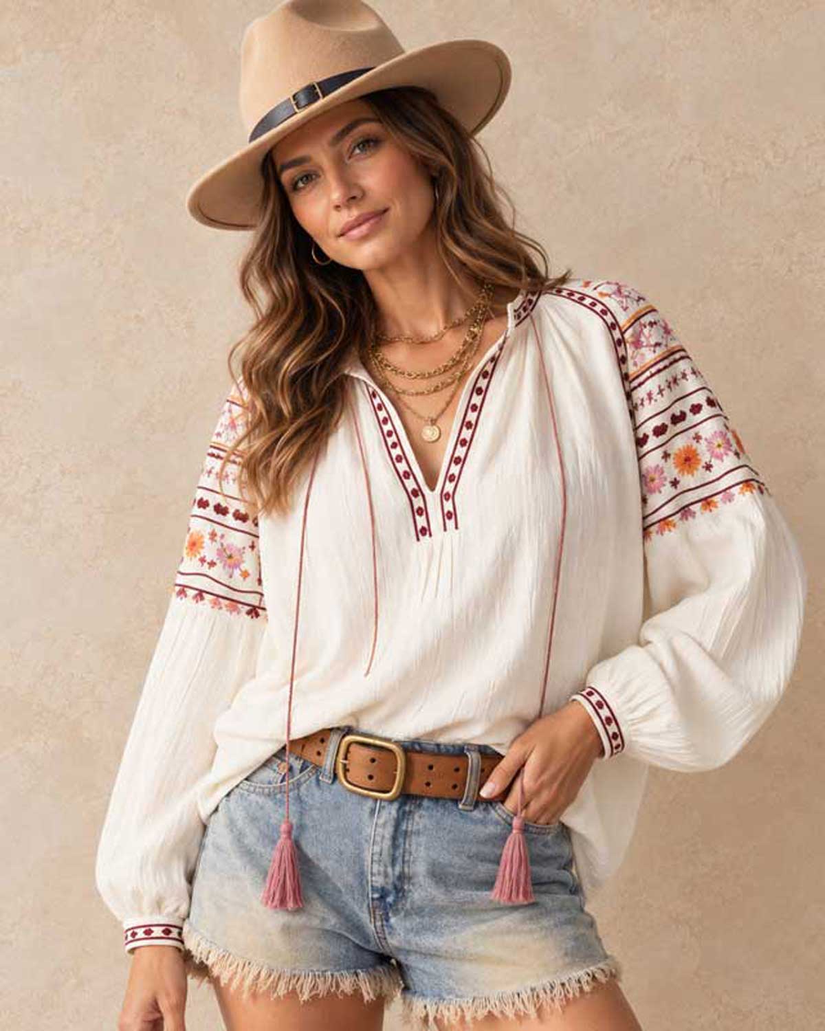 Miss Freelove Embroidered Top